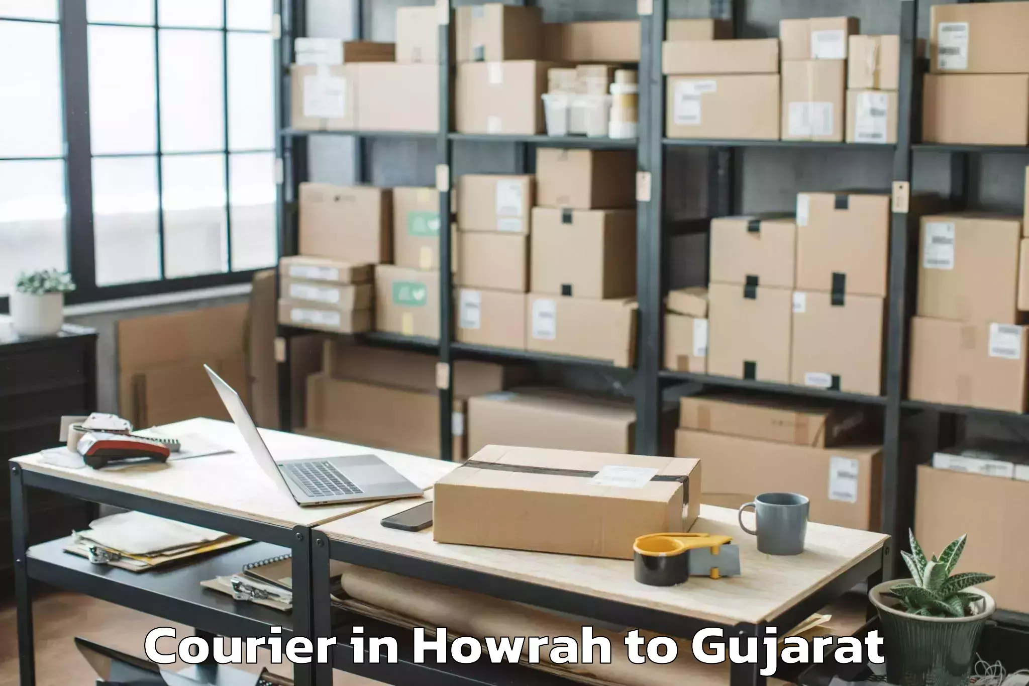 Professional Howrah to Waghodia Courier